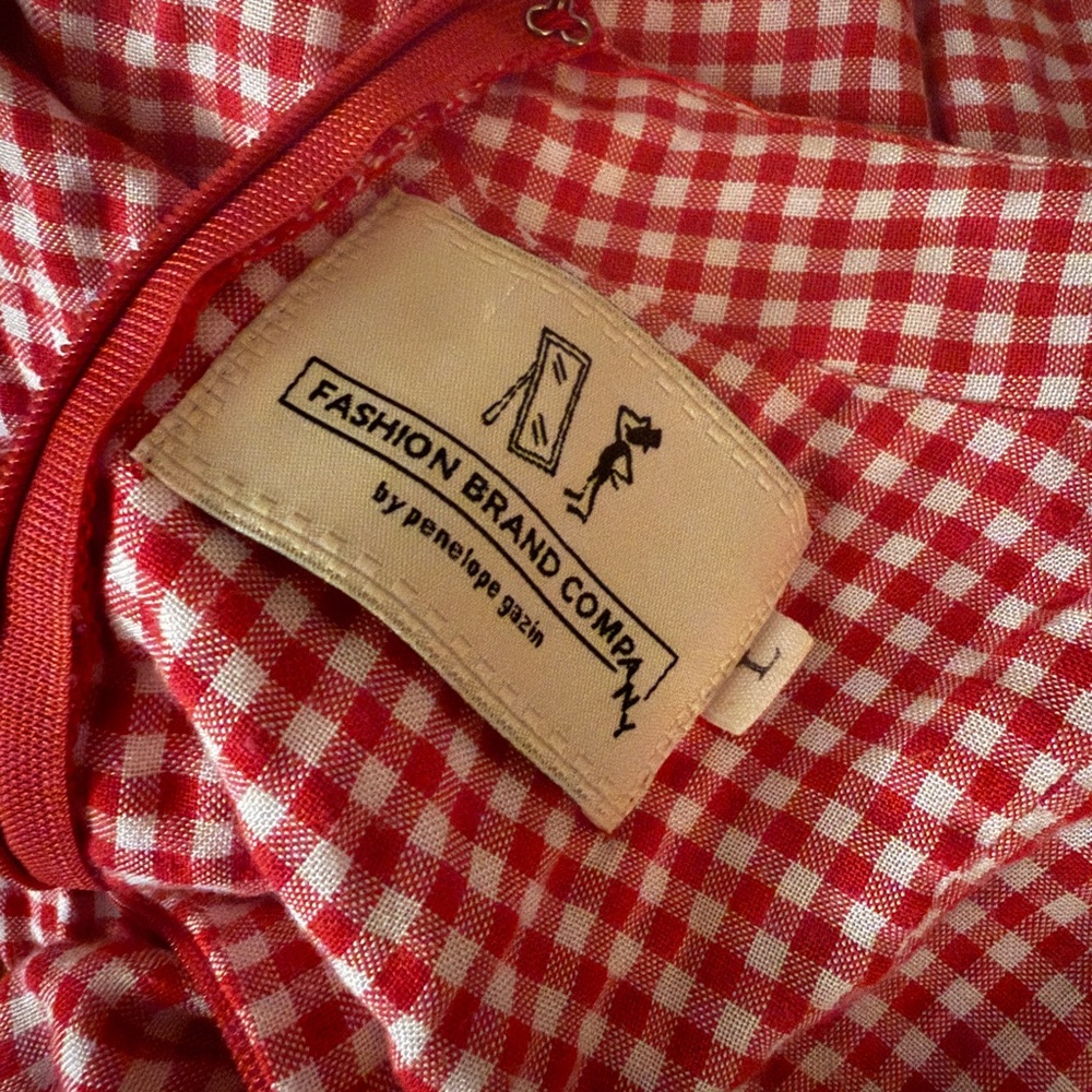 Fashion Brand Company I love bugs Picnic red gingham Jumpsuit - Picture 4 of 4